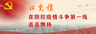 让党旗在防控疫情斗争第一线高高飘扬